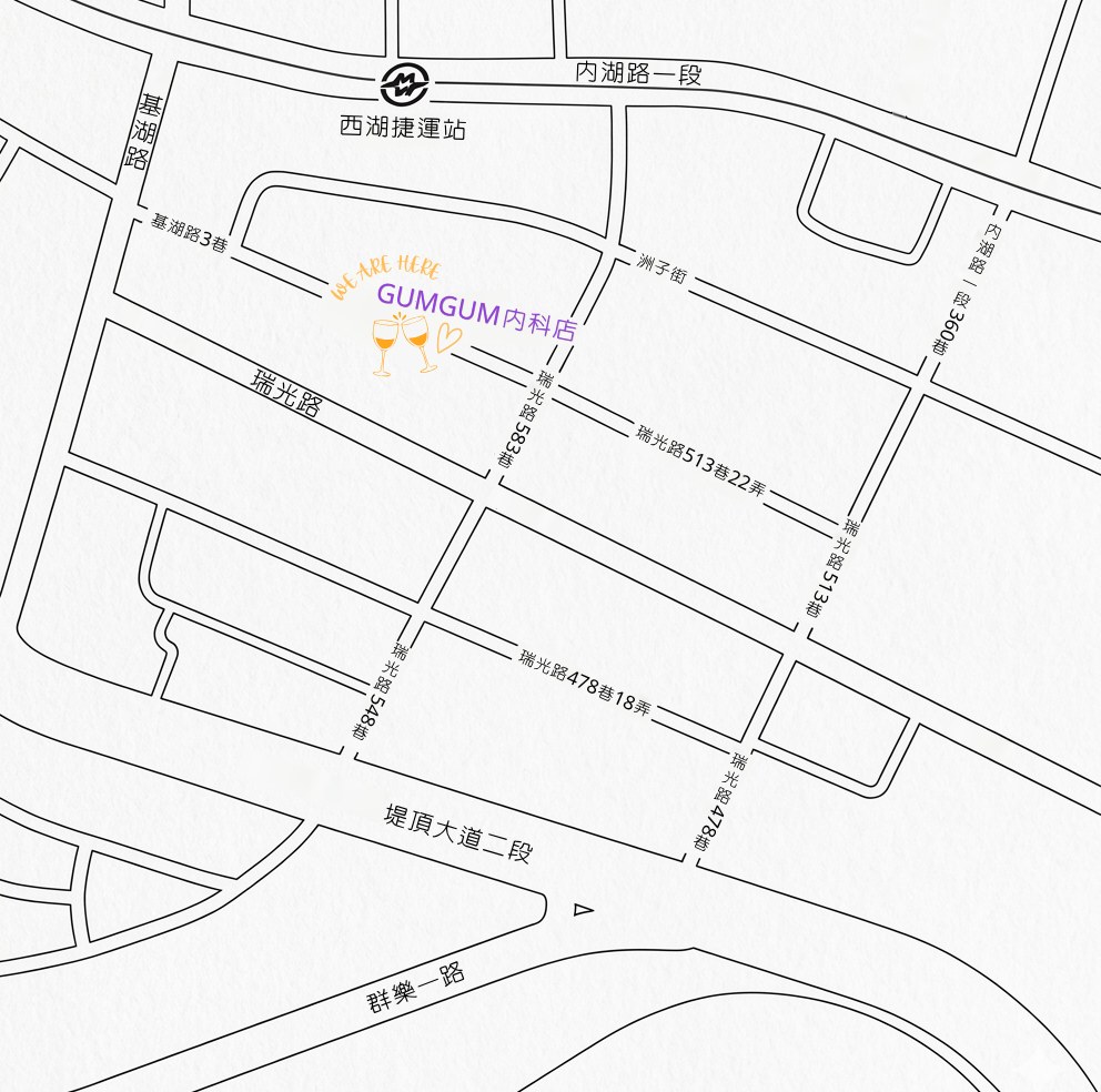GumGum 雞翅啤酒吧內科店 地圖